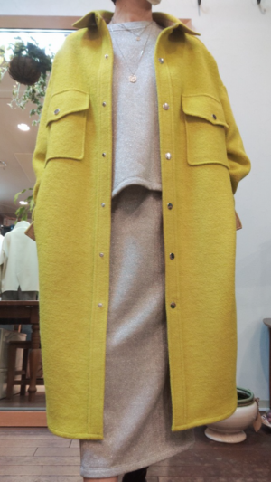 無地CPOシャツコート