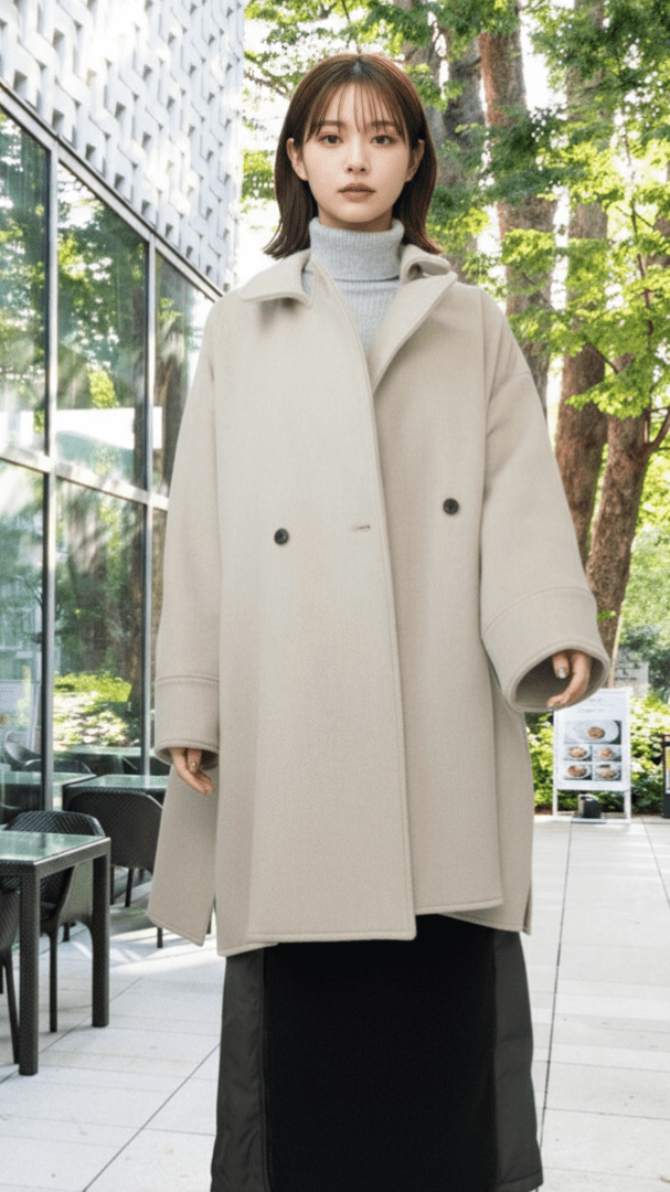 フレアヨークWOテントコート