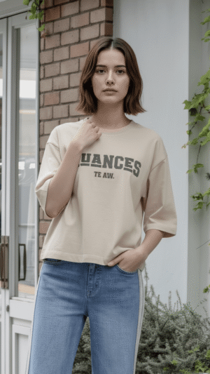 ロゴクロップドTシャツ