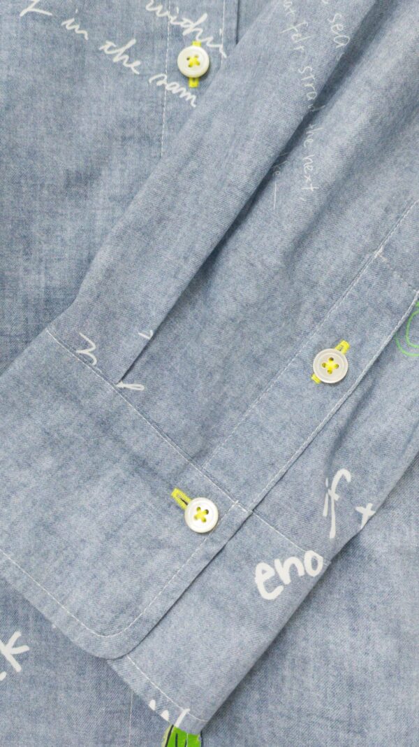 レタリング柄シャツBL