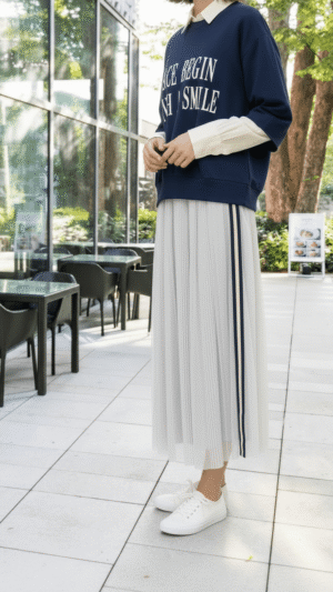 スポーティーチュールスカート