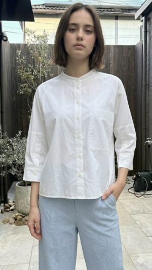 バンドカラードルマンシャツ