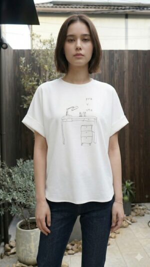 接触冷感イラストTシャツ