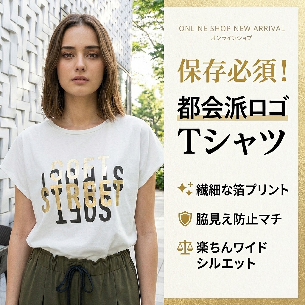 【保存必須】1枚で決まる、都会的ロゴTシャツ 🏆👖