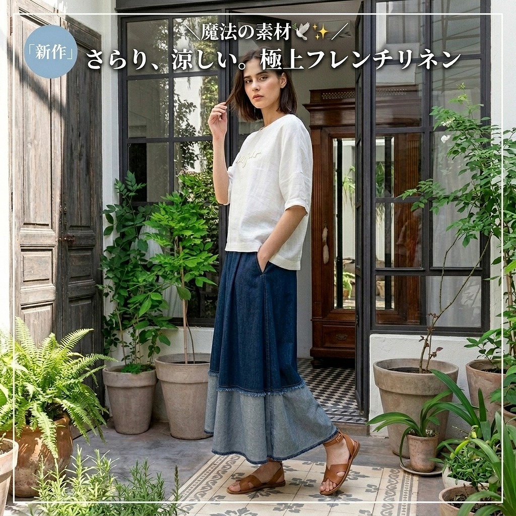 ＼ 夏を快適にする、魔法の素材 🕊️✨ ／