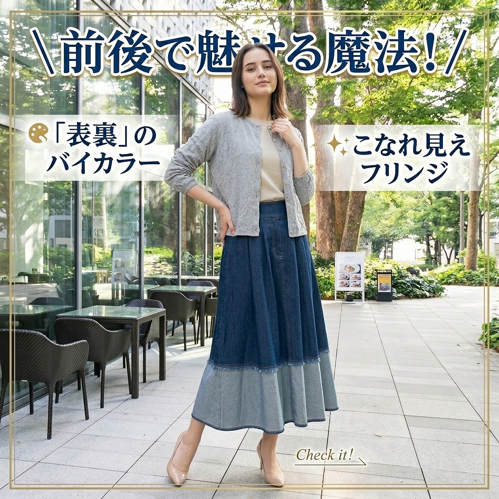 デニムの「表」と「裏」の魔法 🪄✨