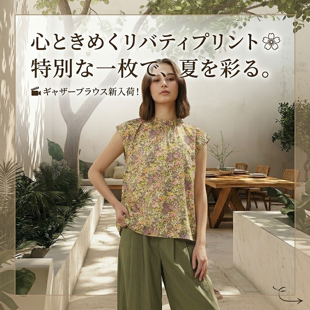 袖を通すだけで、ときめく公式リバティ 🎬🌸