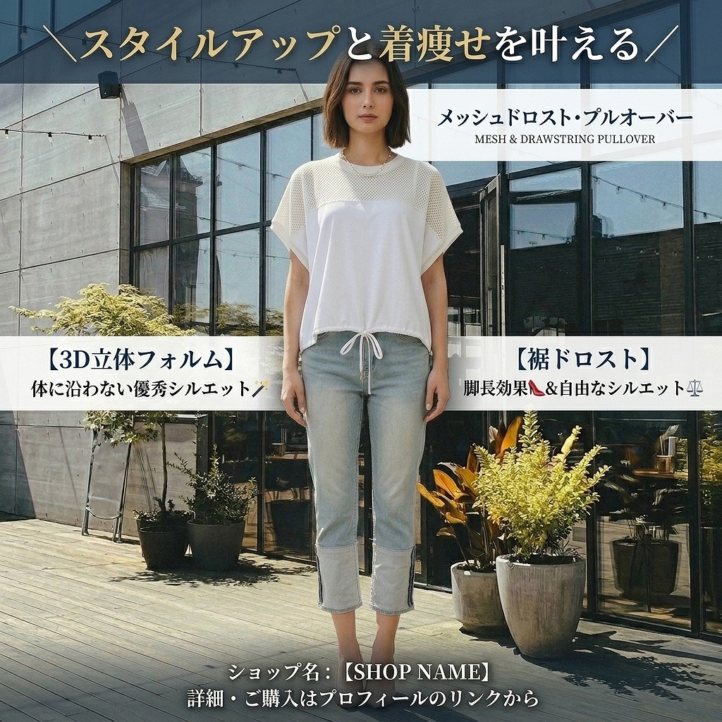 楽ちんなのに、お洒落に体型カバー 🪄⚖️