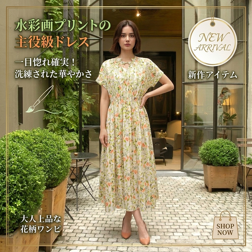 ひと目惚れ確実。美しすぎる水彩プリント 🎨🌸